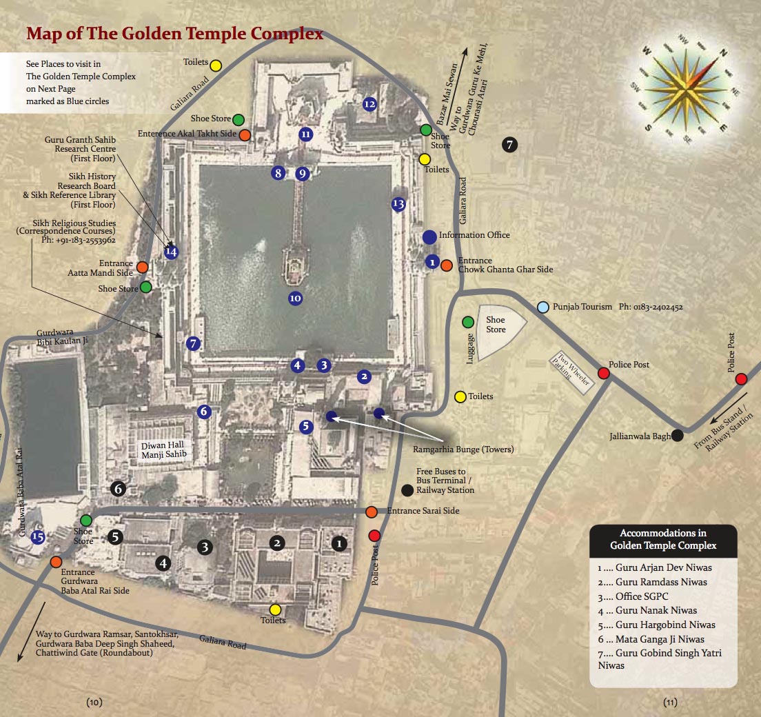 Le Golden Temple d'Amritsar en Inde